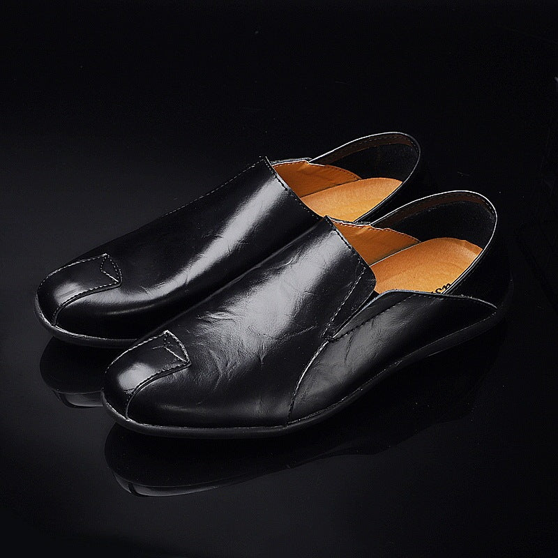 Men's Leather Casual Pea Shoes