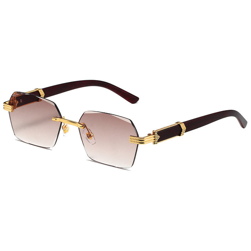 “EdgeLine Rimless” Square SunGlasses