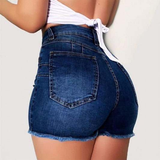 Tassel Ripped Denim Shorts