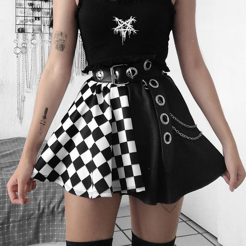 Street Queen Check Skirt
