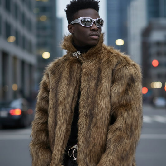 Cocoa Luxe Faux Fur Coat