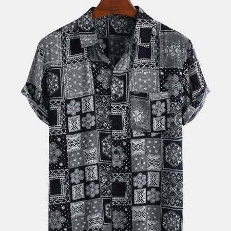 Men's Printed Short Sleeve Shirt