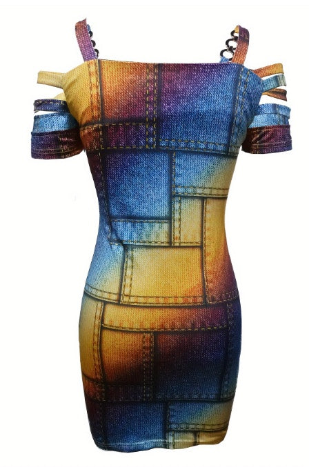 Vibe Queen Off-Shoulder Dress