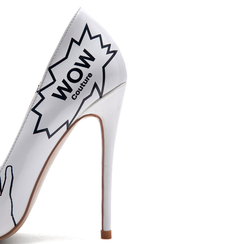 Pop Art 3D Comic Stiletto Heels