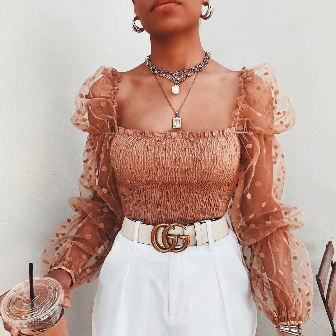 Luxe Illusion Puff Sleeve Top