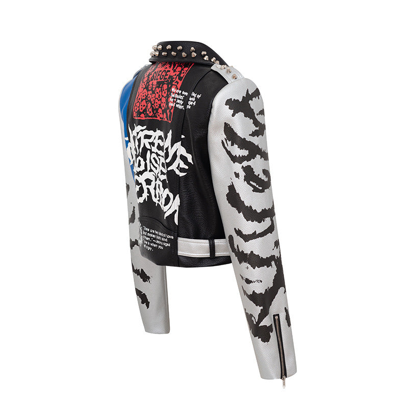 Urban Riot Graffiti Moto Jacket