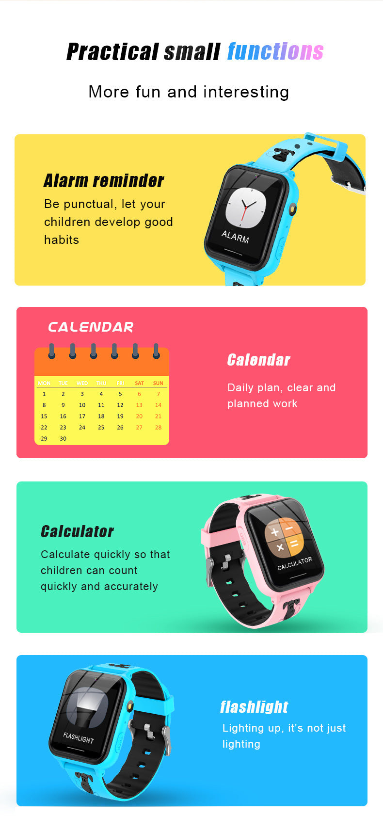 MiniTech Kids Smartwatch (Phone/ Multilingual)