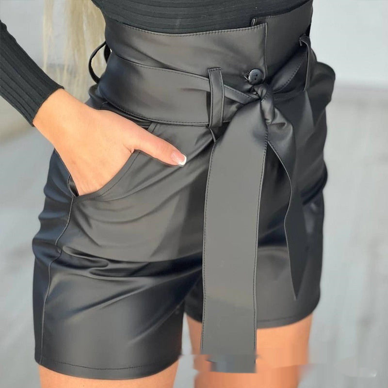 Belted Black Bombshell Shorts