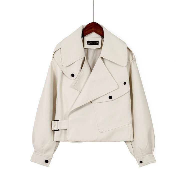 Urban Drop-Cut Moto Jacket