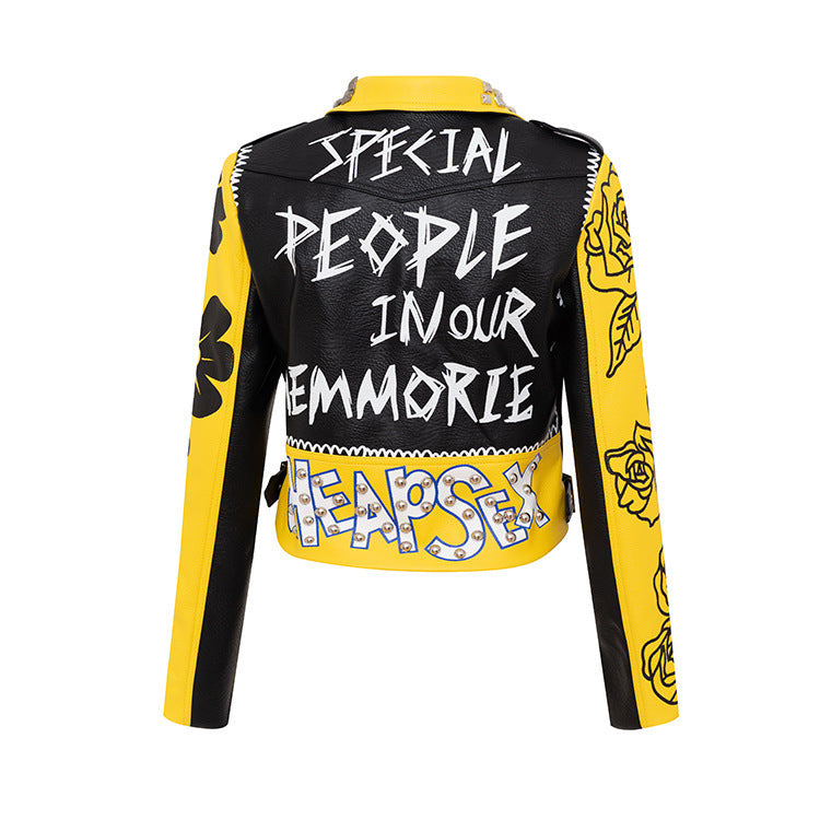 Graffiti Queen Moto Jacket