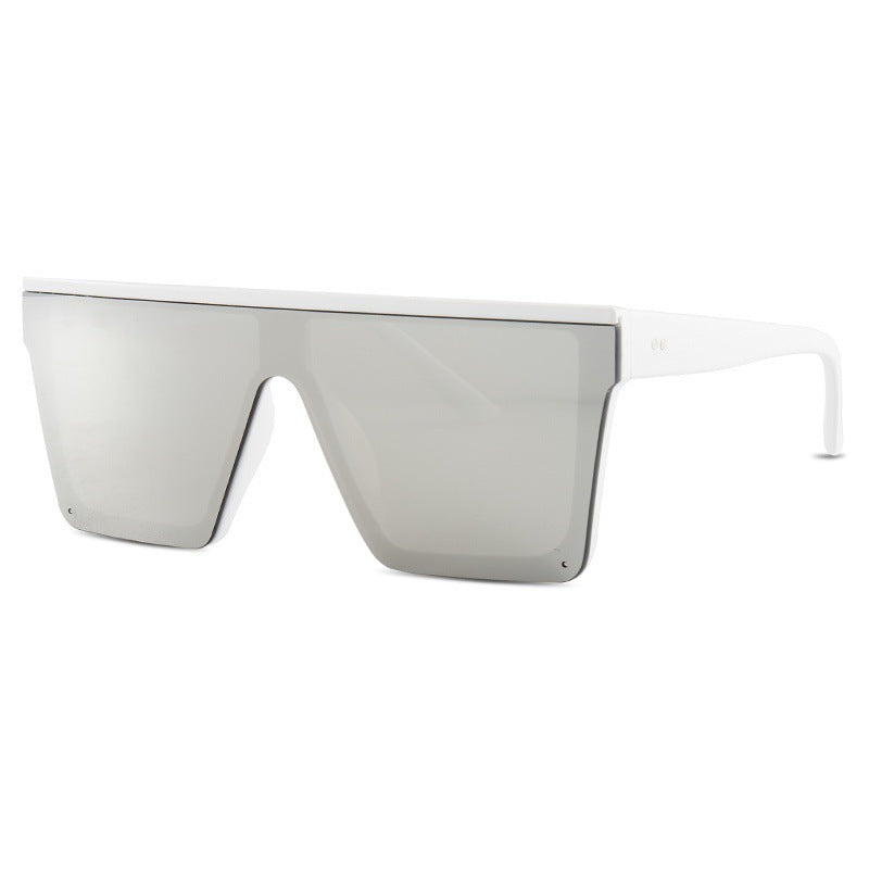 “Mirage Edge” Oversized Mirror Frame Sunglasses