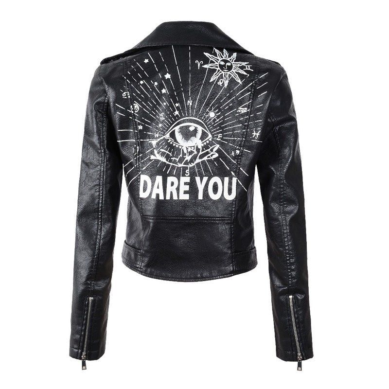 Black Outlaw Graffiti Jacket