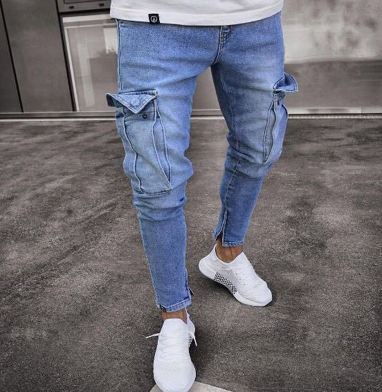 Pencil Cargo Denim Jeans