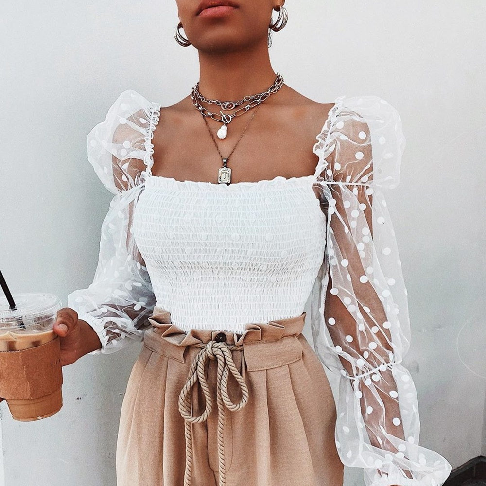 Luxe Illusion Puff Sleeve Top