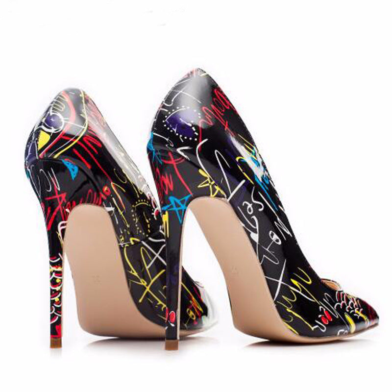Graffiti Muse Stiletto (Multi Colors)
