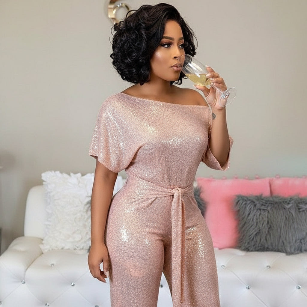 Prism Shine Sequin Jumpsuit