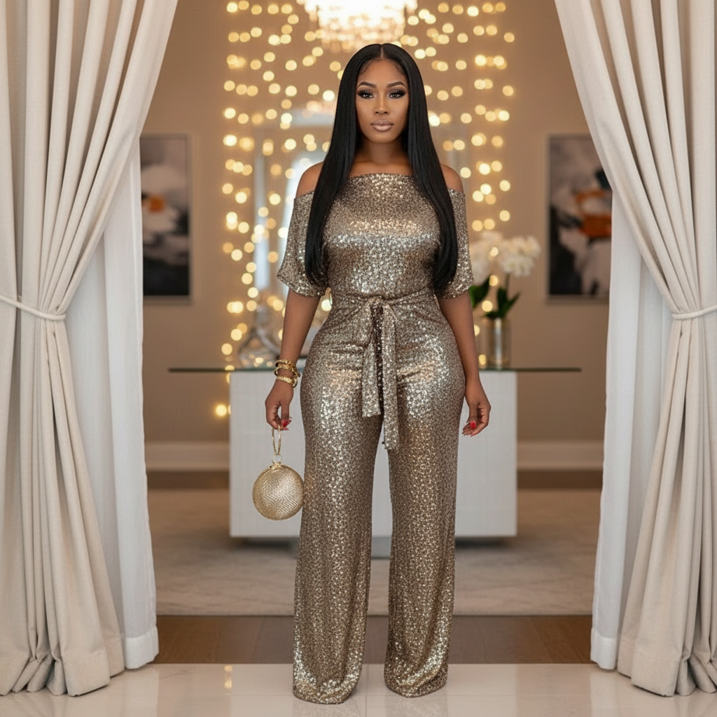 Prism Shine Sequin Jumpsuit