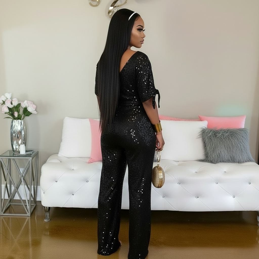 Prism Shine Sequin Jumpsuit