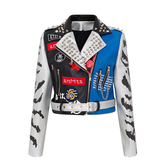 Urban Riot Graffiti Moto Jacket
