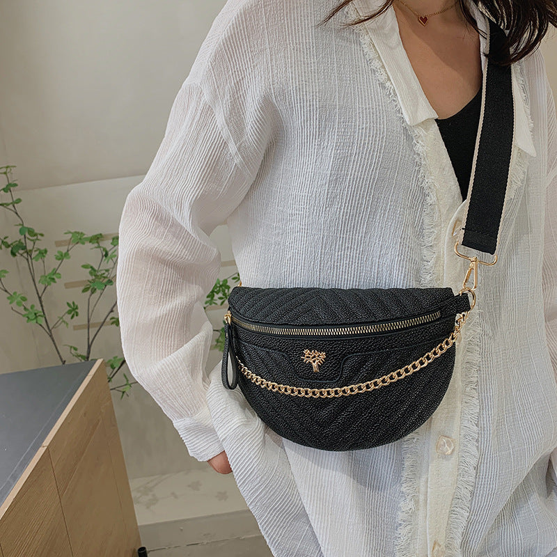 Sleek Link Shoulder Bag