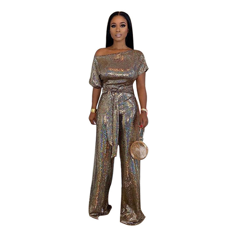 Prism Shine Sequin Jumpsuit