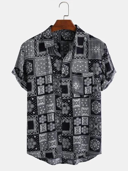 Men's Printed Short Sleeve Shirt