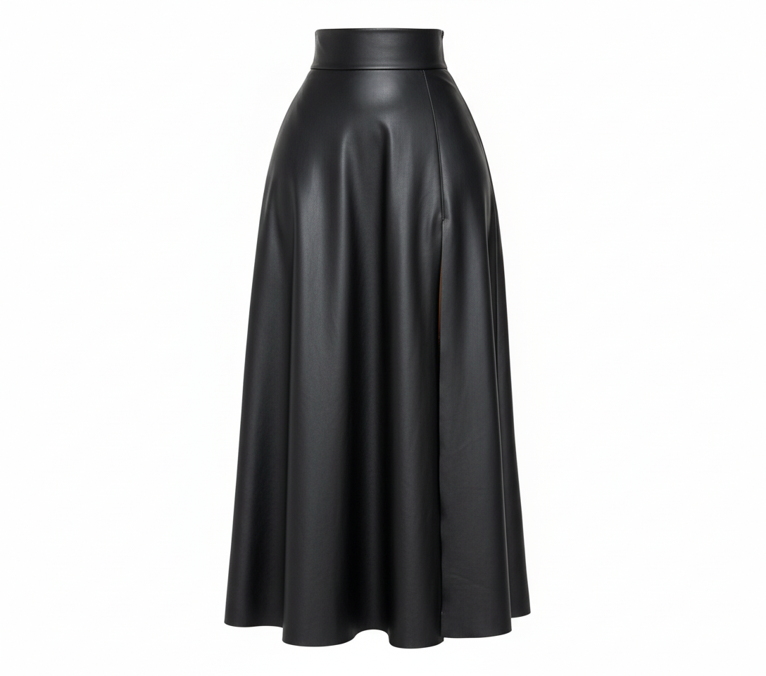 Noir Split Maxi Skirt