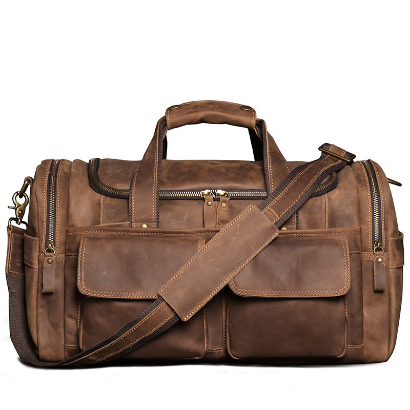 Crazy Horse Genuine Leather Luggage Bag