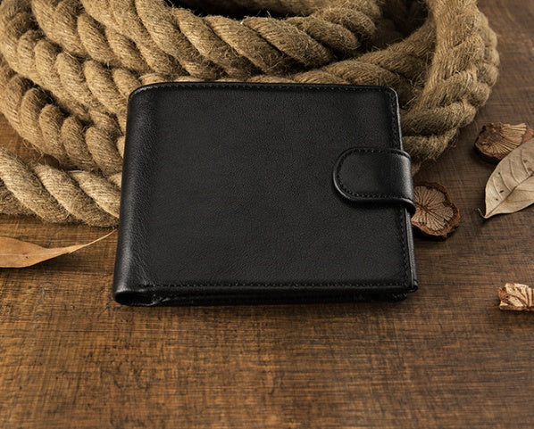 Customized Cowhide Short Wallet