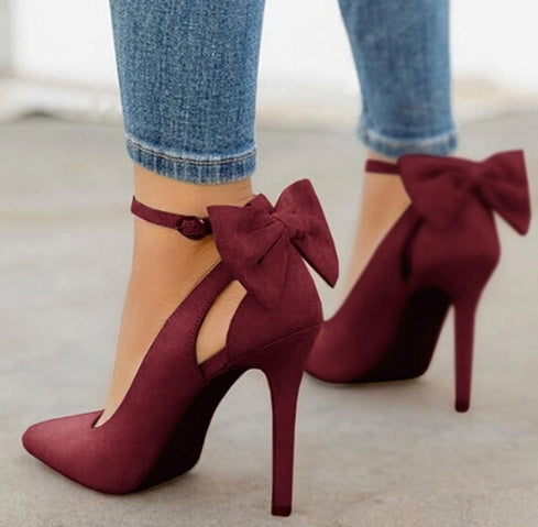 Bow-tied Elegance High Heels