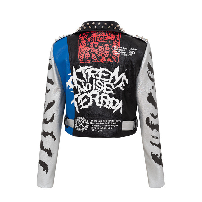 Urban Riot Graffiti Moto Jacket