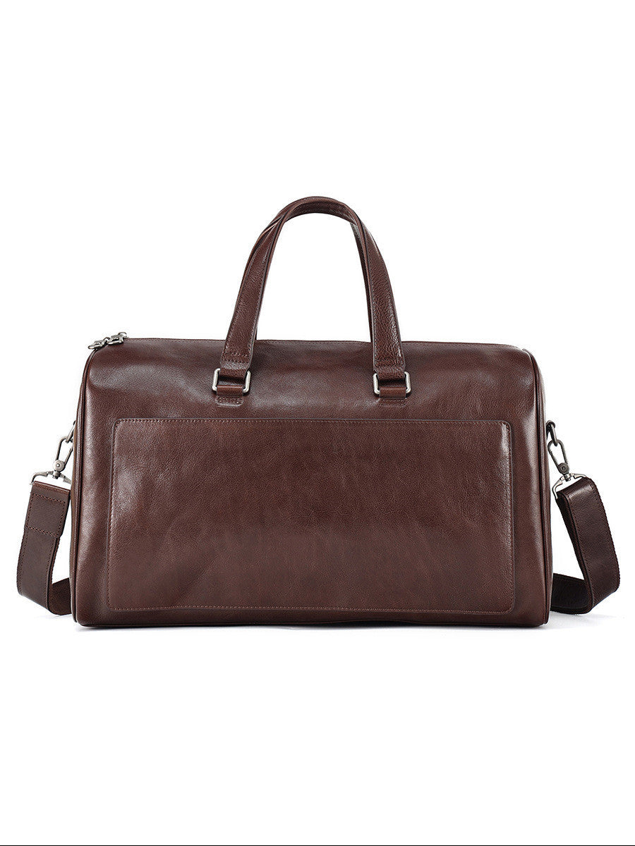 Leather Retro Portable Traveler Bag For Men & Women