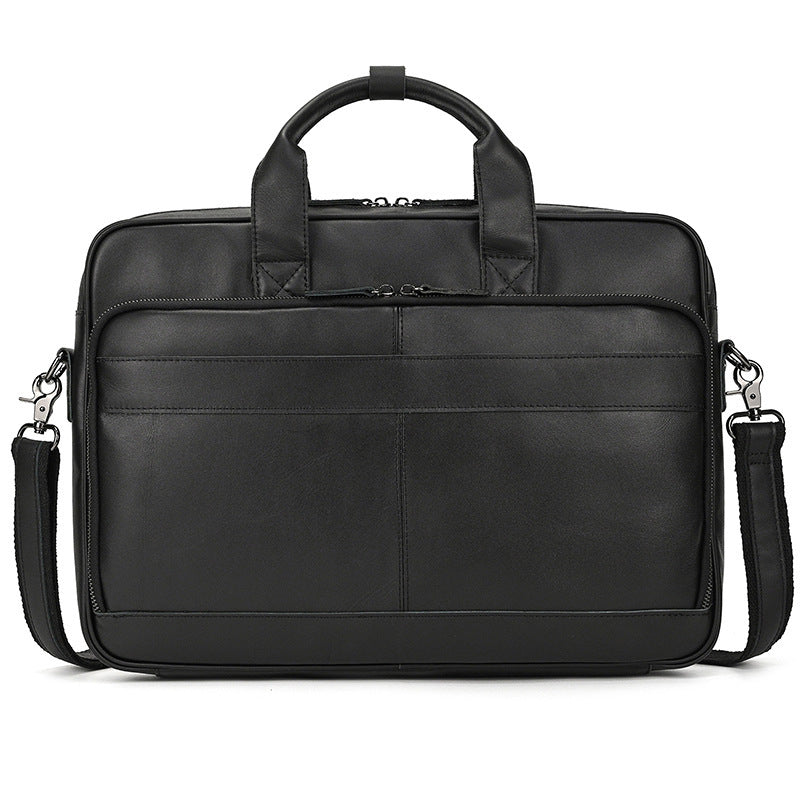 Men's First Layer Cowhide Portable Briefcase