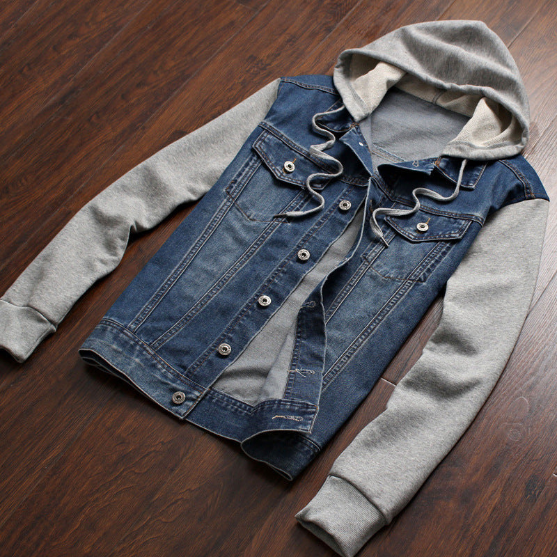 Hybrid Edge Denim Hoodie