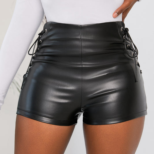 Faux Leather Curve Fit Shorts