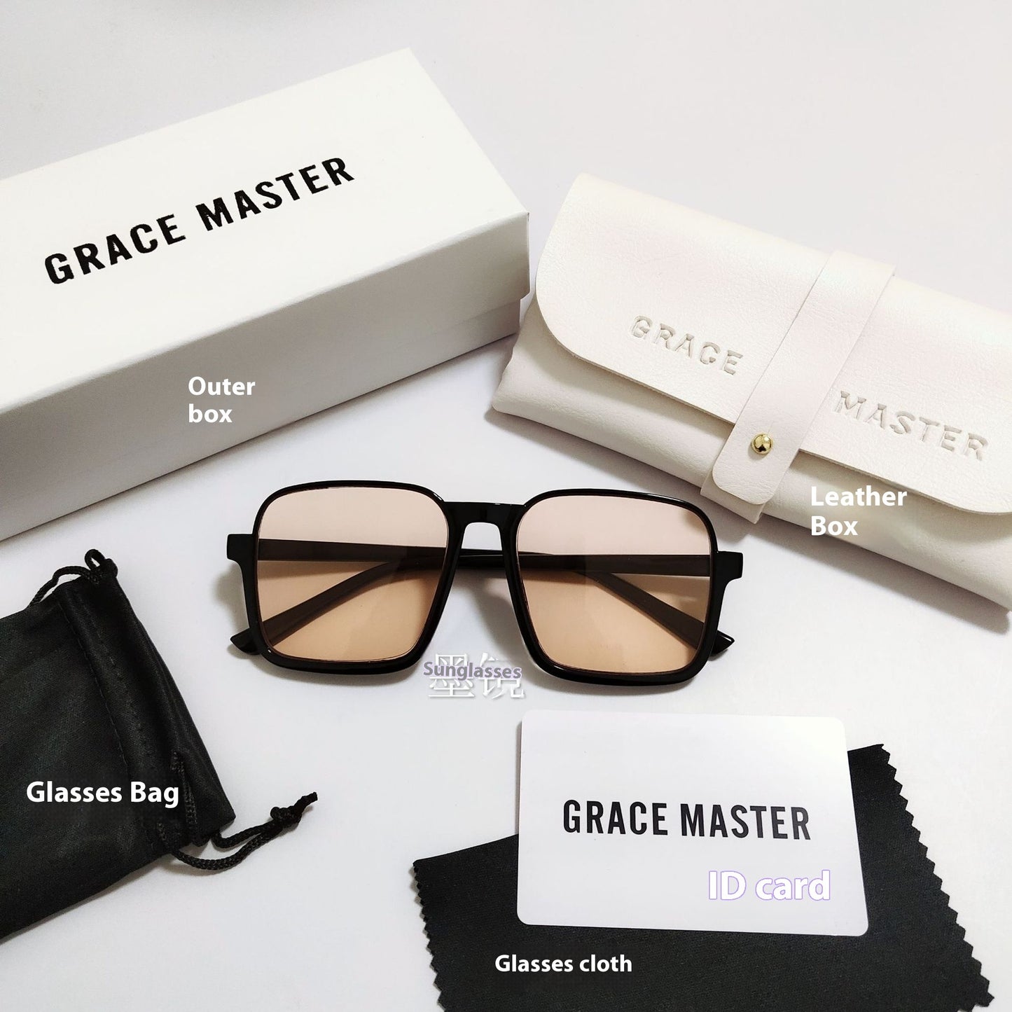 Women's Retro Simple Square Semi-rimless Sunglasses