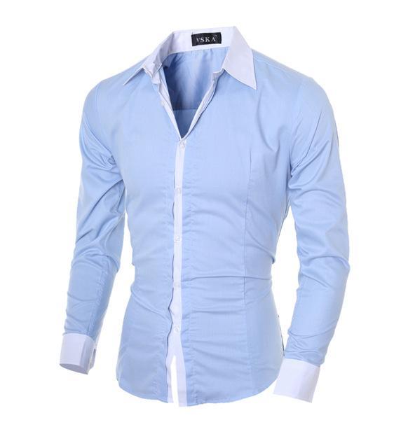 Men's Casual Long Sleeve Slim Fit Shirts