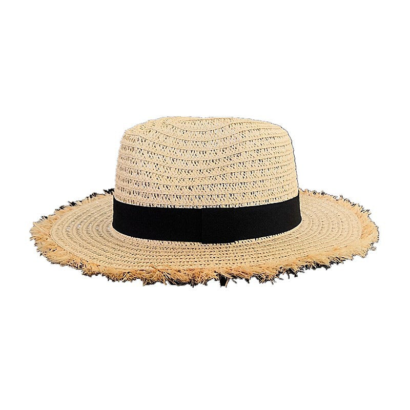 Sunset Raffia Wide Brim Hat