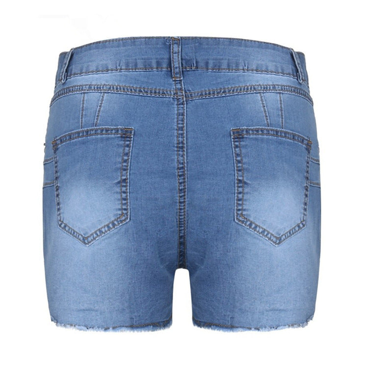 Tassel Ripped Denim Shorts