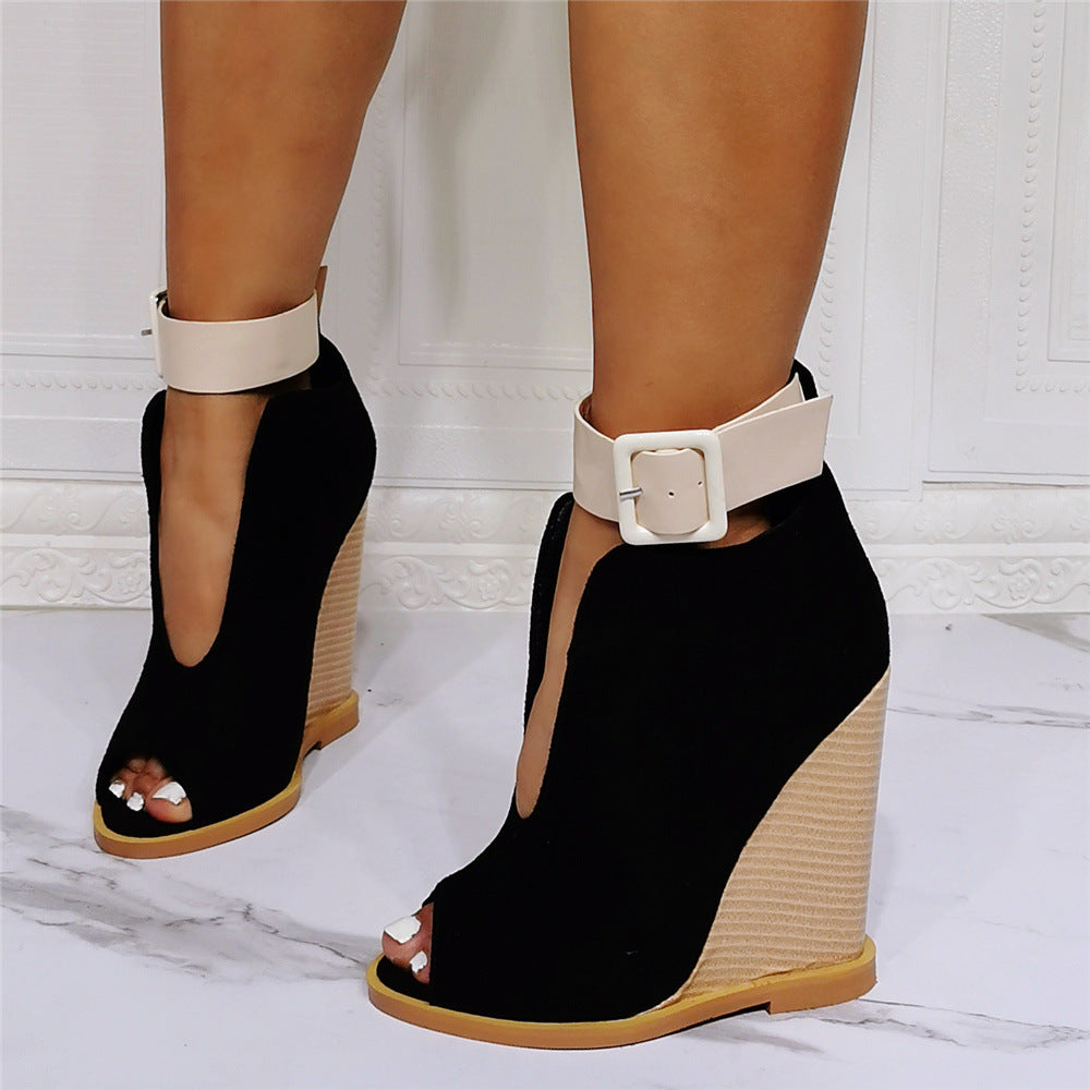 The "Luxe Split "Wedge Heels