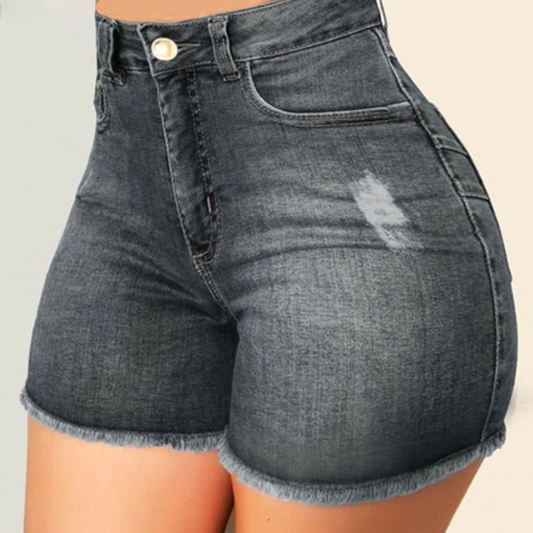 Tassel Ripped Denim Shorts