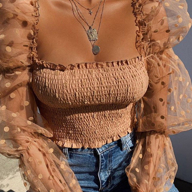 Luxe Illusion Puff Sleeve Top