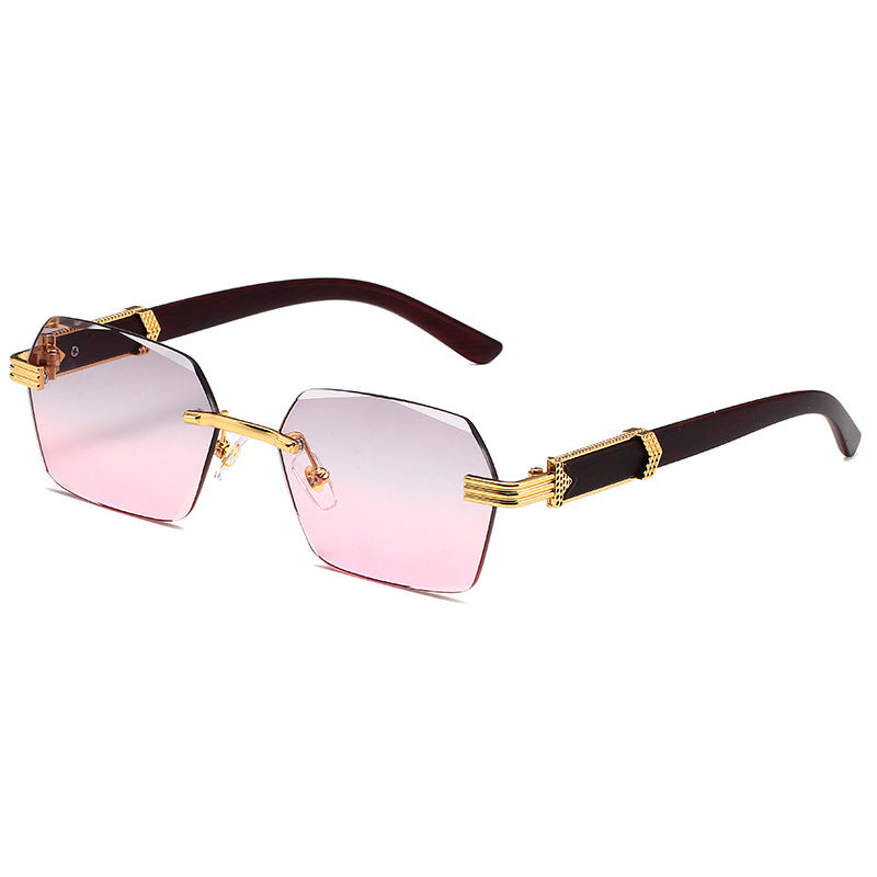 “EdgeLine Rimless” Square SunGlasses