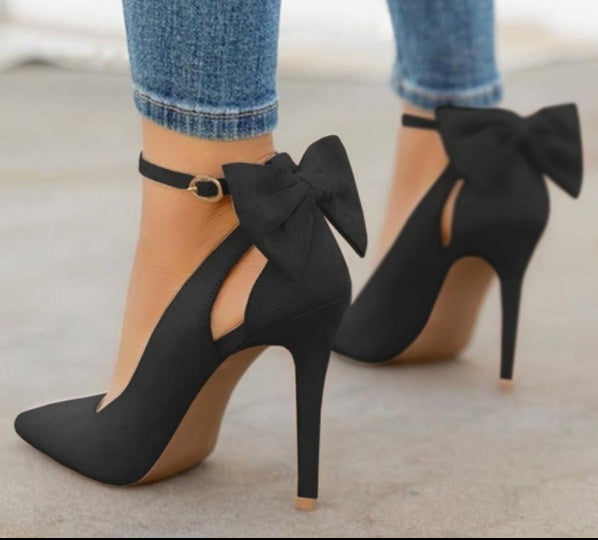 Bow-tied Elegance High Heels