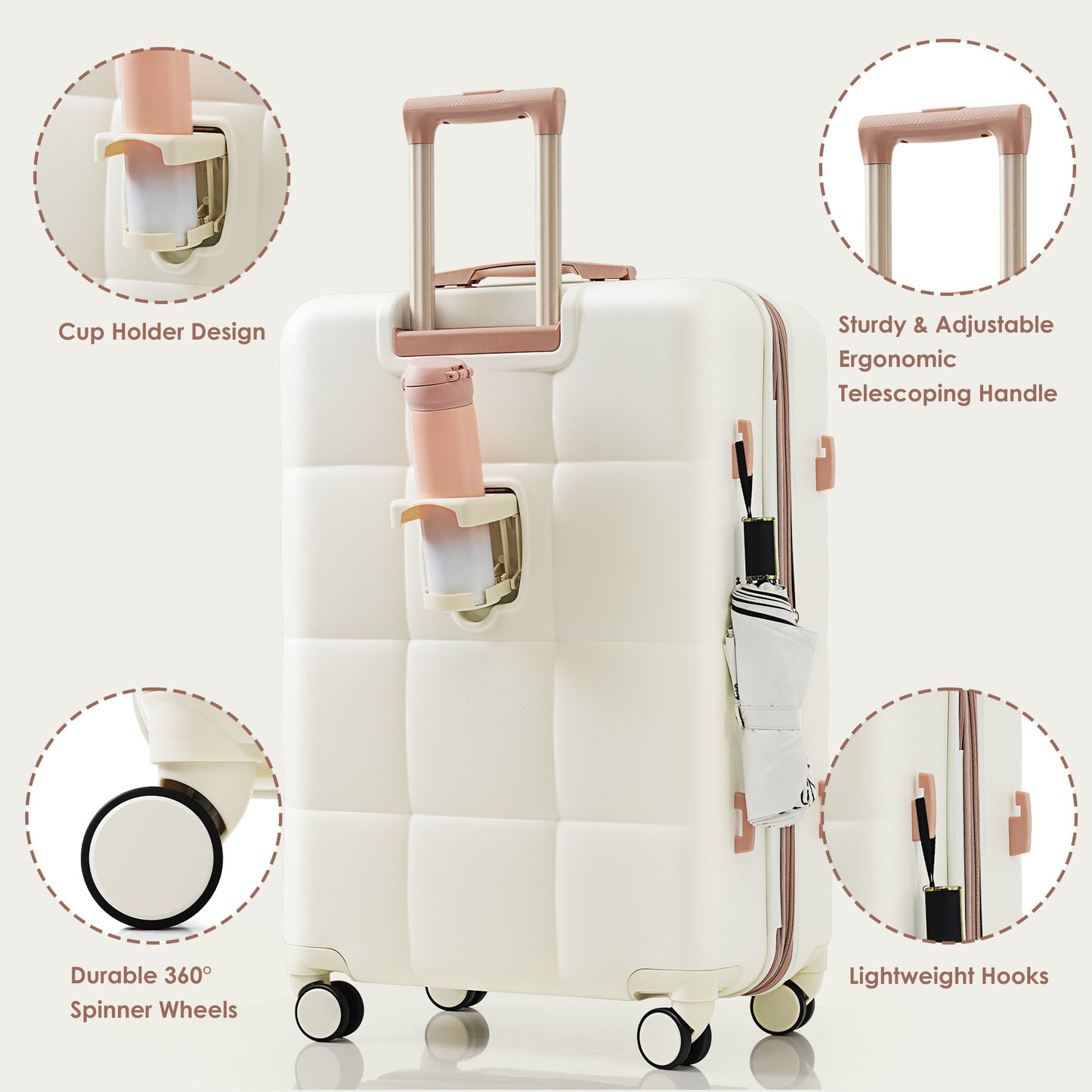 Luxe Cream Travel Set ( 4 Piece)