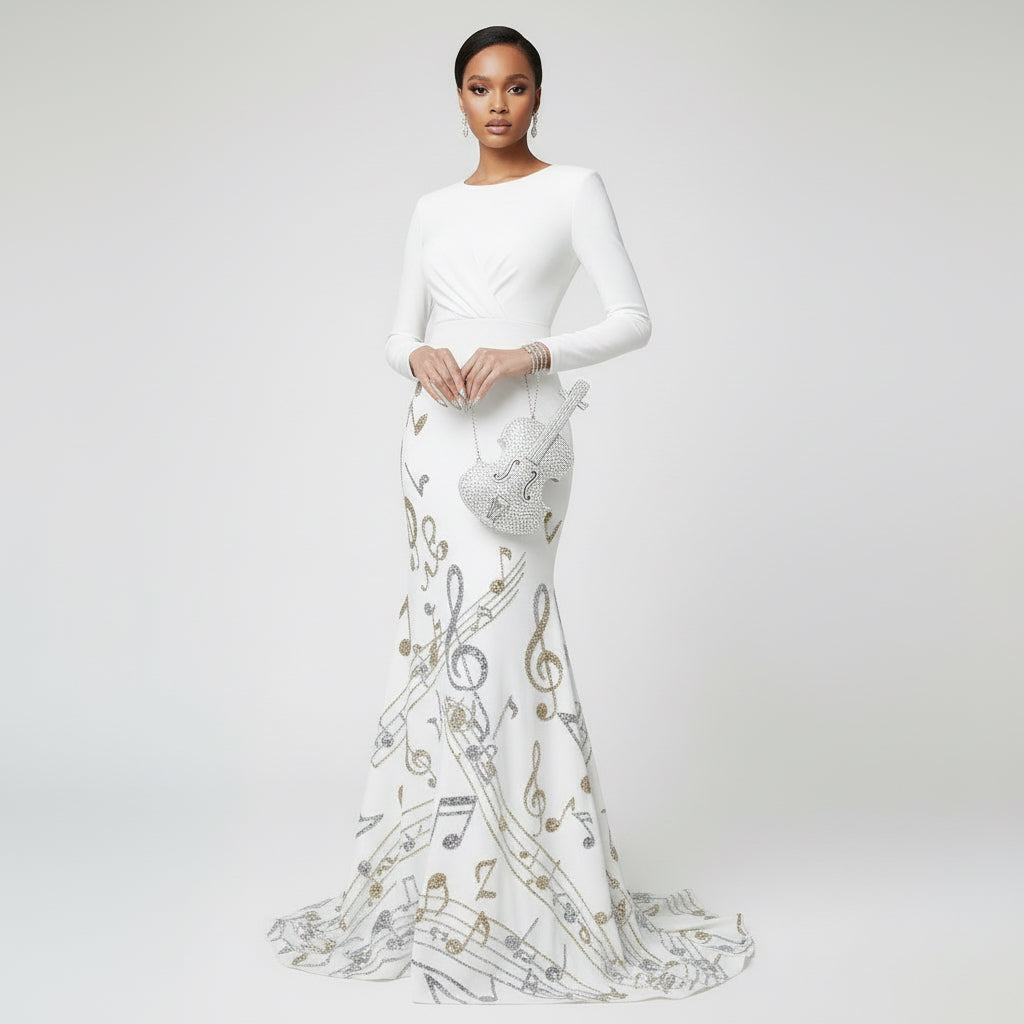 🎻 “Symphony Luxe Violin Clutch