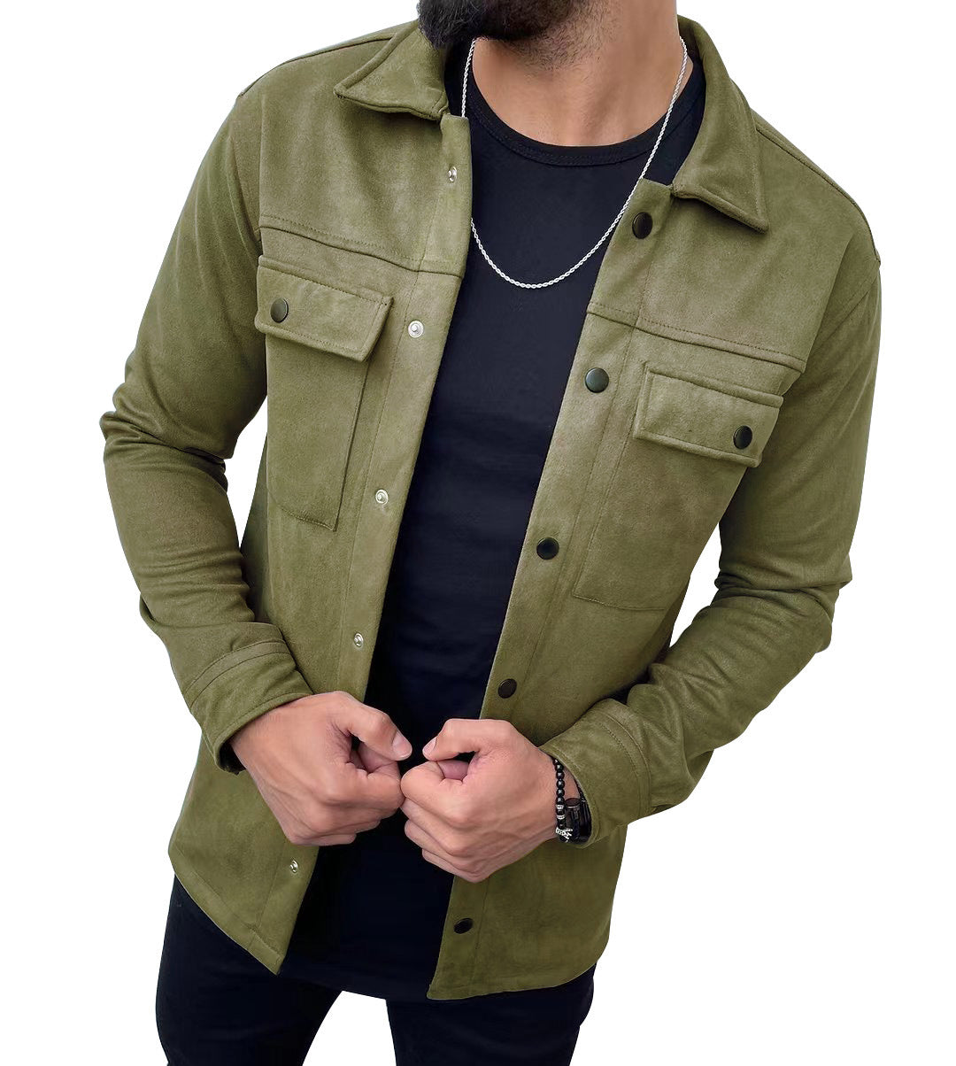 Suede Charm Men's Outerwear