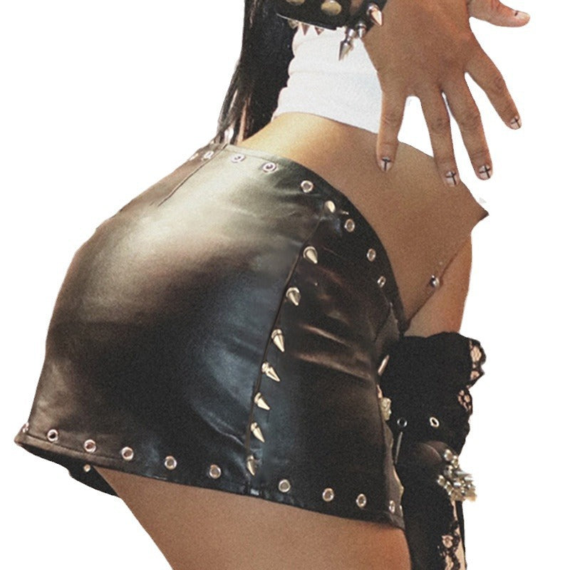 Dark Siren Leather Skirt