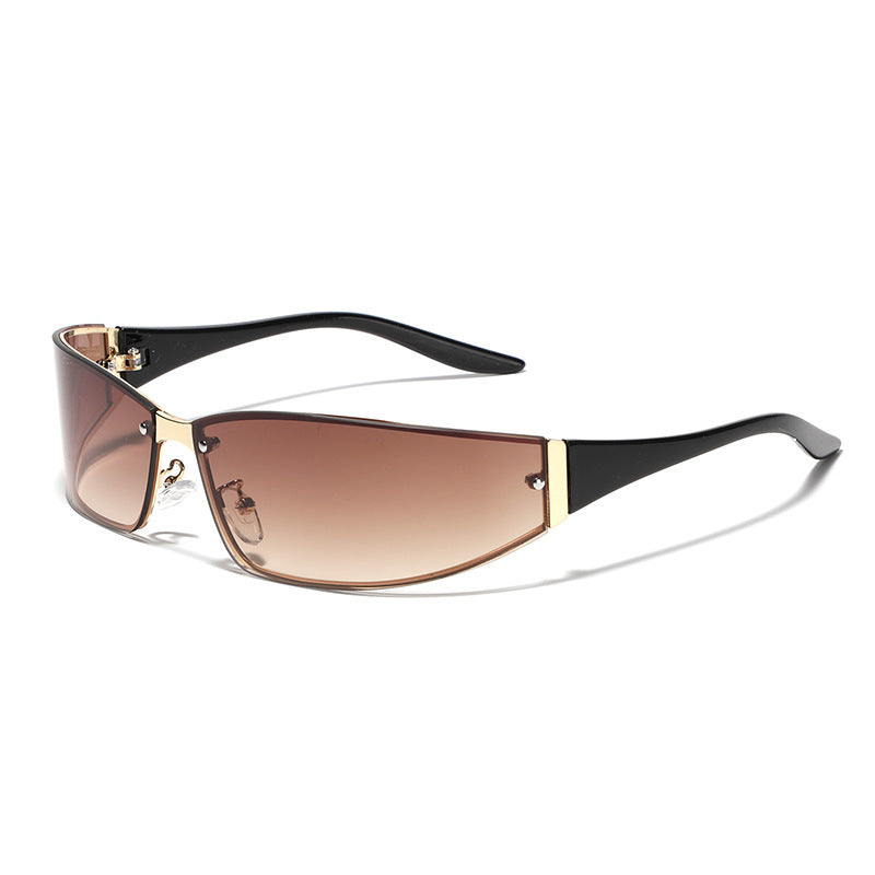 Futuristic Metal frame Sunglasses For Women