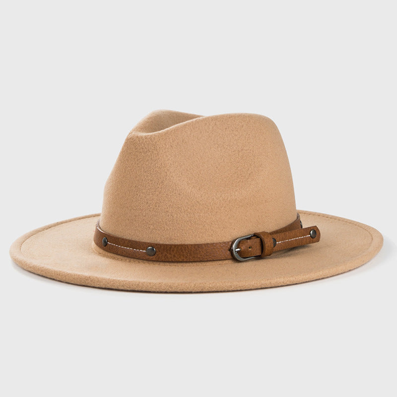 Satin Buckle Brim Cowboy Hat